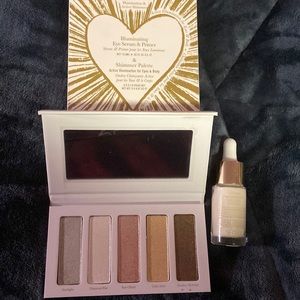 Kypris illuminating eye serum and primer and shimmer palette